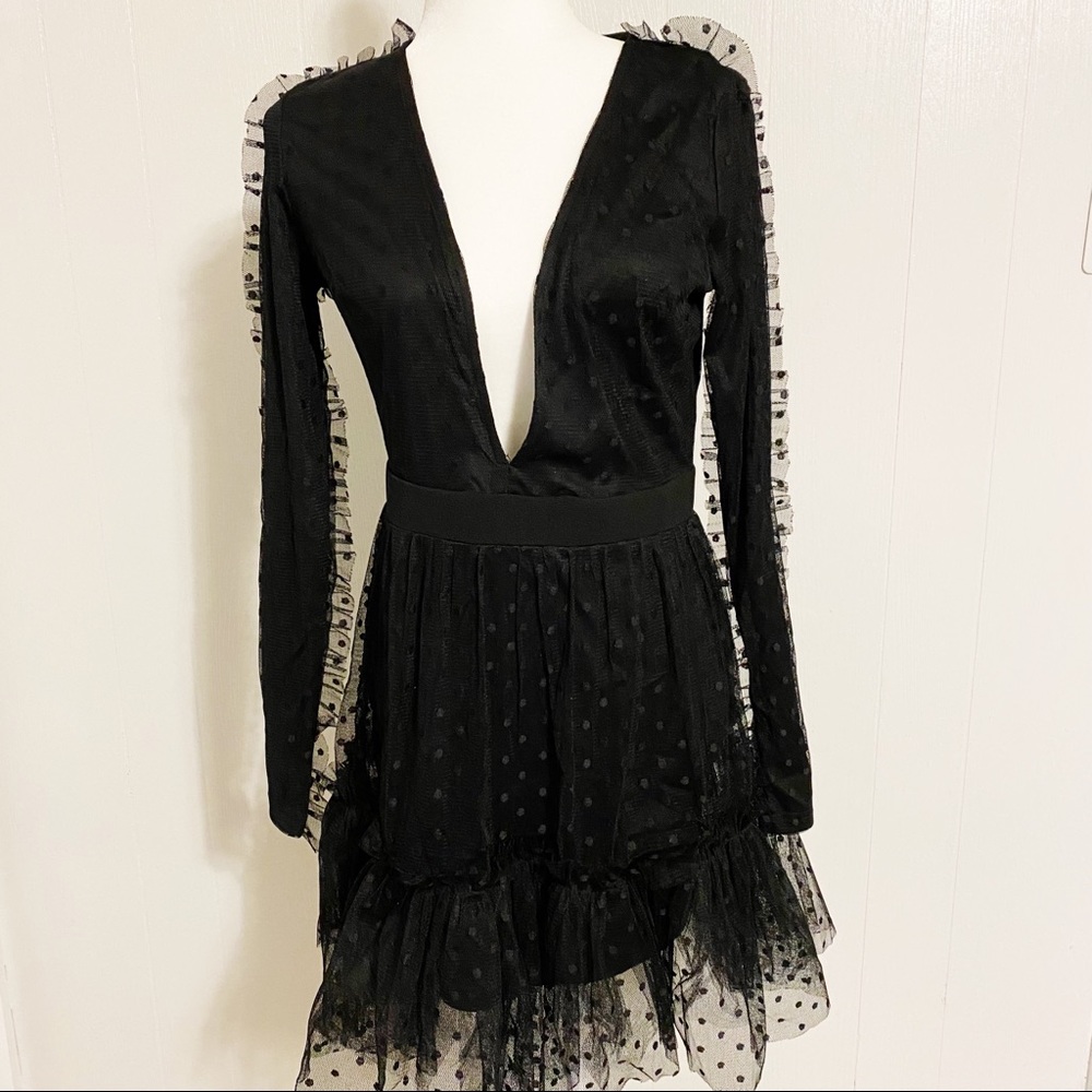 Kaylee Kollection Black Lace Dress